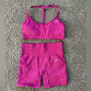 Gymshark Pink Marl Set